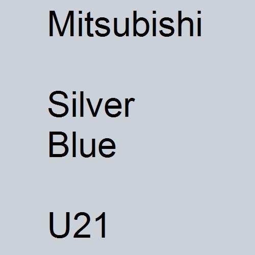 Mitsubishi, Silver Blue, U21.